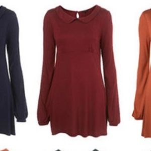 *final price* Peter Pan collar Christmas dress